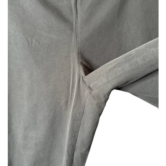 Eileen Fisher Plus 1X Gray Side Zip Organic Stretch Cotton Slim Ankle Pant (A) - Picture 4 of 9